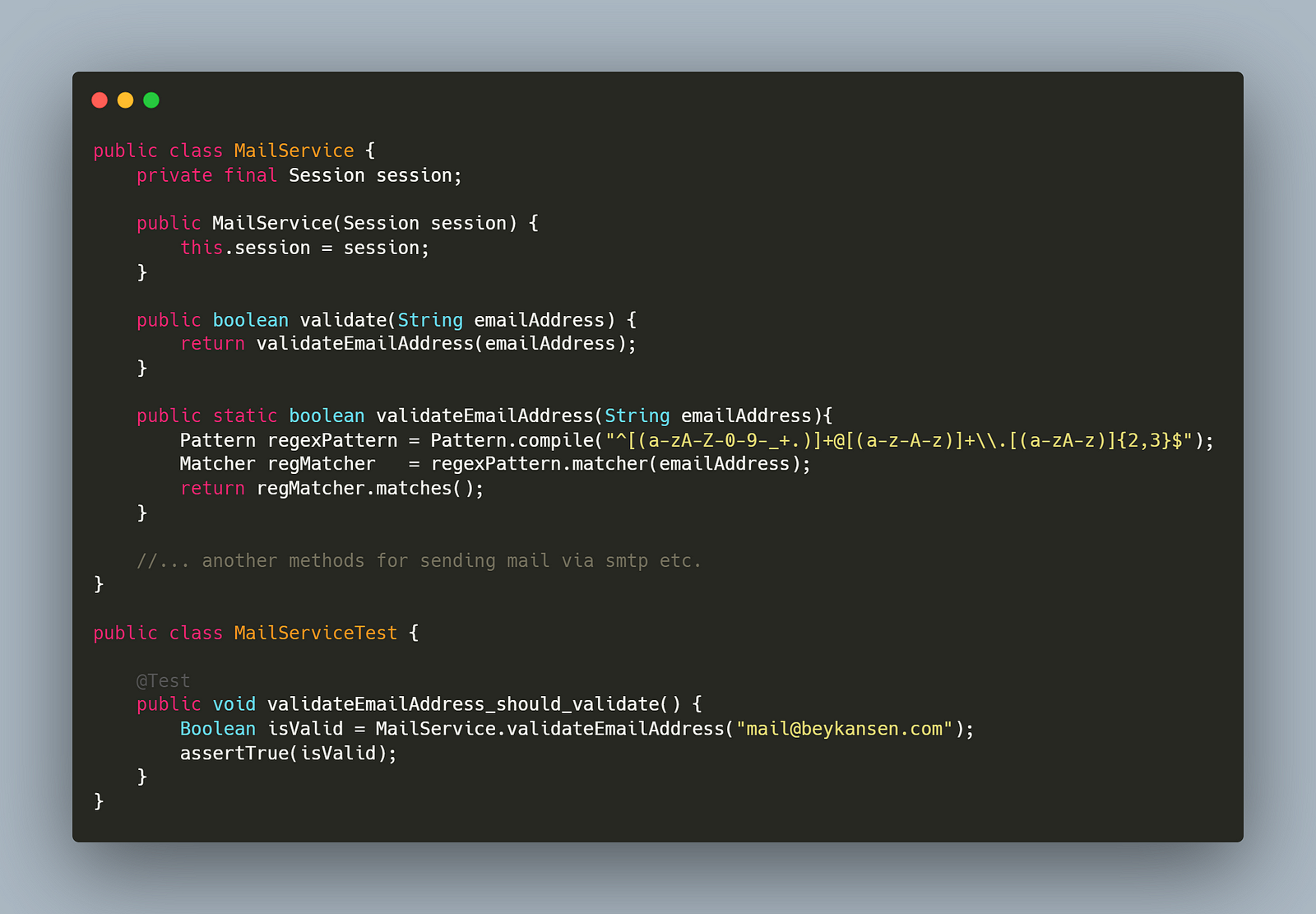 Expose Static Method After & Tests
